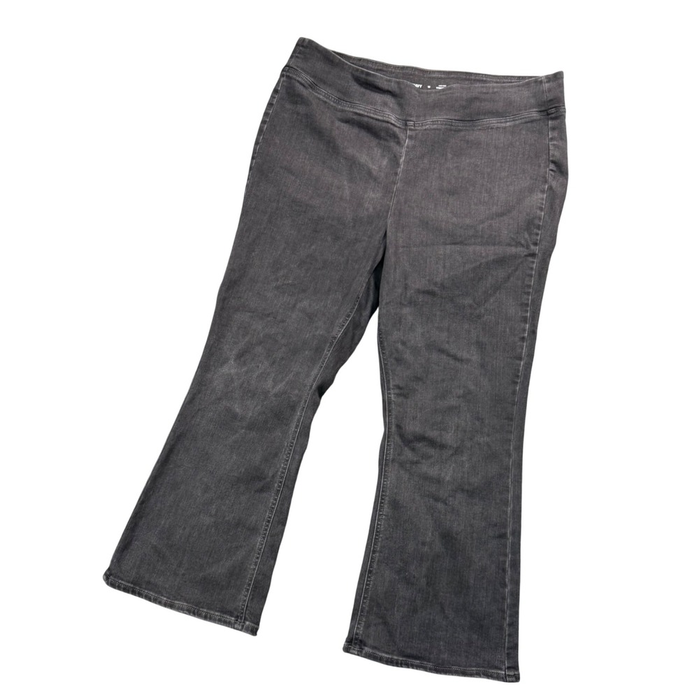 Old Navy Black Flare Jeans Y2K Indie Sleaze Normcore Soft Grunge High Rise 18‎